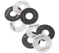 ibasenice 8pcs Electric Guitar Toggle Switch Washers Durable Rhythm Treble Rings Black White Colors for Easy Replacement and of Your Instrument Accessories