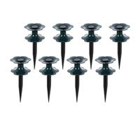 ibasenice 8pcs Garden Hose Guide Holder Durable Plastic Spike Water Hose Roller for Efficient Irrigation and Plant Protection Prevents Tangling and Kinks Lawn Care
