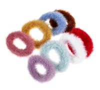 ibasenice 8pcs Girl Hair Ties Plush Elastic Hair Accessories Lightweight Chic Delicate Decorative Ponytail Holders for Daily Wearing Activities