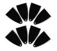 ibasenice 8pcs Guitar Adjustment Rod Cover Plastic Truss Rod Cover Bell-shaped for Easy Installation Compatible Electric Guitars Bass Accessories