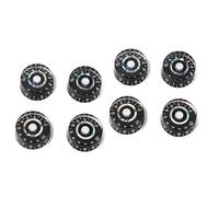 ibasenice 8pcs Guitar Knobs for Electric Guitars Amber Control Knobs Potentiometer Compatible Easy to Install Shining Finish for and Similar Models