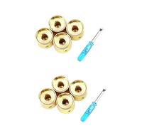 ibasenice 8pcs Guitar Volume Knob Potentiometer Caps for Electric Guitar Volume Control Knob Accessory Metal Parts for Tuning and Adjusting