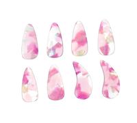 ibasenice 8pcs Guzheng Nail Clips Finger Picks Guzheng Accessories for String Instrument Finger Protectors Dual Arc Design for Playing and Protecting Nails