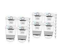 ibasenice 8pcs Ham Radio Rack Microphone Clip Cb Radio Hanger Mic Holder Mount for Handheld Hang up Clip for Cb