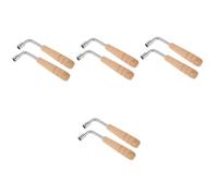 ibasenice 8pcs Harp Tuning Wrench Wood Shaped Handles for Accurate Tuning of Lyre Fits Keys Essential Tool for Stringed Instrument Maintenance