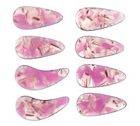 ibasenice 8pcs Large Purple Guzheng Finger Picks with High Polymer Material Guzheng Practice Fake Nails for Supplies and Nail Accessories