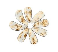 ibasenice 8pcs Large Tea Brown Polymer Guzheng Nails Double-arc Design, Professional Guzheng Supplies for Adult and Children, Practical Fake Finger Picks for Musical Instrument Performance and Grading