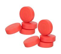 ibasenice 8pcs Matte Finish PVC Hockey Pucks Floor Hockey Training Pucks for Indoor Gym Practice and Recreational Games Suitable for Adults