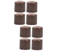 ibasenice 8pcs Metal Electric Guitar Knobs Bass Dome Knobs Volume Control for Guitar Replacement Potentiometer Hats Useful Instrument Accessories