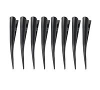 ibasenice 8pcs Metal Hair Clips Hair Section Clip Styling Black High Elasticity Spring No Damage Suitable for Coloring and Curling
