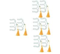 ibasenice 8pcs Metal Music Book Clip Tassel Pendants Sheet Music Clip Holder for Piano Sheet Book Studio Accessories Creative