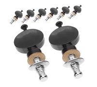 ibasenice 8pcs Metal Ukulele Tuning Pegs Precision Tuners with Small Round Knobs for Stable Pitch String Replacement Compatible with Various Ukulele Models