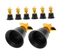 ibasenice 8pcs Mini Gold Star Trophy Cups with Base Small Plastic Winner Awards for Sports Competitions Classroom Rewards Parties and Achievement Celebrations
