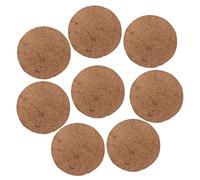 ibasenice 8Pcs Natural Coconut Fiber Pigeon Nest Pads Diameter Breathable Bird Breeding Mats for Quails Parrots Warm Scratch Resistant Pet Nesting Pads