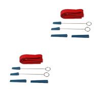 ibasenice 8pcs Piano Tuning Fork Set Rubber Mutes and Temperament Strips for Musical Tuning Fork and Piano Tools