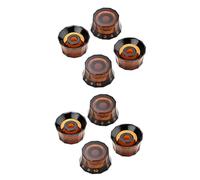 ibasenice 8pcs Professional Guitar Knobs Electric Bass Volume Tone Control Caps Potentiometer Knobs for Guitar