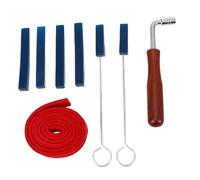 ibasenice 8pcs Professional Piano Tuning Tools Piano Tuning Kit Wrench Tuner Hammer Lever Mute Kit for