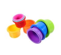 ibasenice 8pcs Rabbit Nesting Cups Stacking Bunny Toys for Boredom Breaker Indoor Rabbit Hutch Hay Feeder Food Safe Material Multi Options