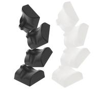 ibasenice 8pcs Resin Ocarina Holder Hand-Shaped Ceramic Stand for 6-Hole and 12-Hole Ocarinas Desktop Display Accessory in Black and White