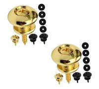 ibasenice 8pcs Schaller Style Guitar Strap Locks Electric Acoustic Bass Straps Button Lock Pins