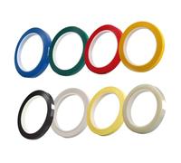 ibasenice 8pcs Self-adhesive Violin Fingerboard Tapes with Color-coded Stickers for Beginners, Sturdy Musical Instrument Fretboard Decals Suitable for Violin and Cello Training