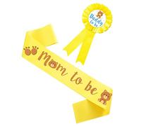 ibasenice 8pcs Shower Sash and Badge Set for Expecting Parents Fun Decorations for Shower Party Charming Design for Boys and Girls Create Memorable Moments