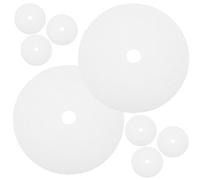 ibasenice 8pcs Silicone Dehydration Sheet for Food Round Reusable Tear Resistant Food Dehydrator Liner White Kitchen Drying Mat for Fruit and Meat