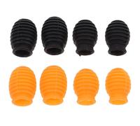 ibasenice 8pcs Silicone Drumstick Silencing Tips, Drum Practice Mutes for Quiet Drumming, Secure Fit Percussion Dampeners for Practice Pads and Devices