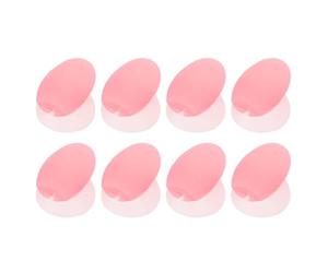 ibasenice 8pcs Silicone Lip Brush Dust Covers Lip Mask Brush Covers for Storage Protect from Dust and Debris for Travel and Daily Use