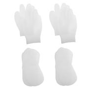 ibasenice 8pcs Silicone Moisturizing Foot Care Socks for Women Reusable Hydrating Gel Spa Socks Softening Dry Cracked Skin with Advanced Silicone Technology for Gentle Exfoliation and Skin