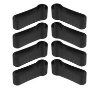 ibasenice 8Pcs Trekking Pole Binding Sleeves with Crutch Fixing Clamps, 1-Inch Diameter Walking Stick Holders for Hiking, Camping, and Daily Mobility Accessories