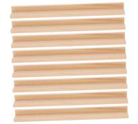 ibasenice 8Pcs Wooden Domino Holders for DIY Projects Multi Function Desktop Domino Bases for Alphabet Games and Craft Decoration Smooth Finish
