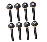 ibasenice 8pcs Wooden Tuning Pegs for Violins Smooth Polished Violin Accessories for Easy Installation and Replacement of Rusty Broken Shafts