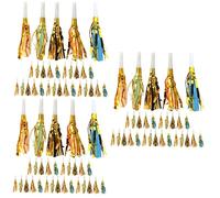 ibasenice 90pcs Fringed Blowouts Party Favors for Boys and Girls Adults Birthday Horns Whistles Fun Noisemakers for Celebrations School Events Weddings and Holidays