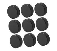 ibasenice 9pcs Ice Hockey Pucks Official Regulation Pucks for Training and Practice for Ice Rink and Hockey Suitable for Ages and Up