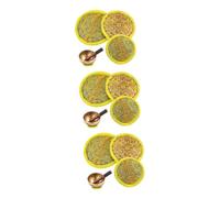 ibasenice 9pcs Singing Bowl Mat Sound Bowl Pad Tibetan Cushion Embroidery Pattern for Meditation and Reiki Practices