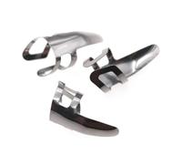 ibasenice 9Pcs Stainless Steel Forefinger Single Picks for Electric Guitar and Stringed Instruments, Adjustable Finger Picks with Increased Control, for Music Playing and Learning
