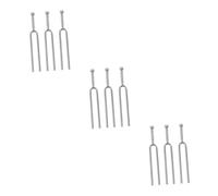 ibasenice 9pcs Tuning Forks Standard a Tuning Forks for Guitar Accurate a Tone for Music Instrument