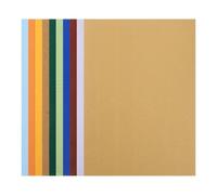ibasenice A4 Size Colored Corrugated Cardboard Sheets for DIY Crafts Lightweight and Easy Cutting Paper for Craft Projects and On-the-go Crafting, 10 Sheets in 1 Bag Random Color