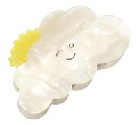 ibasenice Accessory Sheet a Hair Easy Shape to Taking Chic Use Sturdy Stylish Beige Jaw Claw Clip Made from Acetate with Women a Shower or Everyday Styling