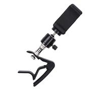 ibasenice Acoustic Guitar Capo Phone Holder with Protective Pads Metal Clip for Classical Electric Bass Quick-release Mount for Musician Practice and Music Display