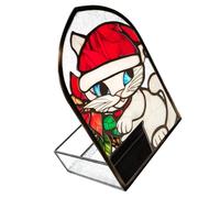 ibasenice Acrylic Candy Box with Cat Pattern 3d Design for Halloween and Christmas Parties, Organizing and Centerpiece Decorative Container for Holiday Treats and Snacks