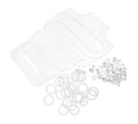 ibasenice Acrylic Hamster Cage Accessories Kit with Transparent Screws Nuts Fixing Sheets Gaskets for Secure DIY Assembly Compatible with Gerbil Mouse and Small Pets