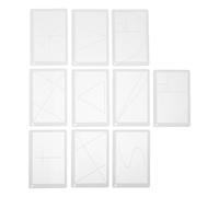 ibasenice Acrylic Ruler Easy Portability Measuring Tool Golden Ratio Lightweight Design Multifunctional Drawing for Artists and Sketchers for Composition Sketching and Outdoor Use