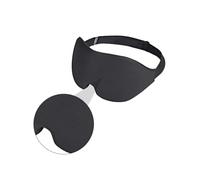 ibasenice Adjustable Black 3D Sleep Eye Mask Full Light Blocking for Travel and Home Use, Comfortable Sleeping Eye Shade Blindfold for Women and Men