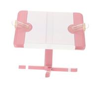 ibasenice Adjustable Folding Sheet Music Stand Portable Desktop Reading Holder for Cookbooks Textbooks Laptops Stable Height Adjustable Foldable Design for Home and Outdoor Use