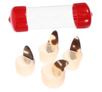 ibasenice Adjustable Guzheng Nail Protectors Silicone Nail Covers Ergonomic Design Breathable Accessories for Children Small Size Comfortable Non-Stick Use