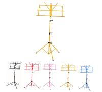 ibasenice Adjustable Metal Music Sheet Folder Stand Holder for Guitar Accessories Folding Sheet Music Tripod Stand