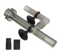 ibasenice Adjustable Outlets Aquarium Oil Film Remover Filter Accessory | Plastic Black Body, Powerful Suction Cup Design, Connects to External Canister Filters for Stable Circulation