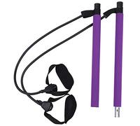 ibasenice Adjustable Purple Yoga Bar Versatile Fitness Equipment for Efficient Body Shaping Exercise Portable Design for Home Gym Workouts for Yoga Sports Fitness Training